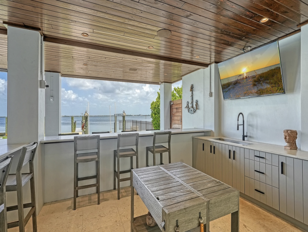 Bayfront Luxury Vacation Rental in Holmes Beach with Private Dock, Pool & Spa